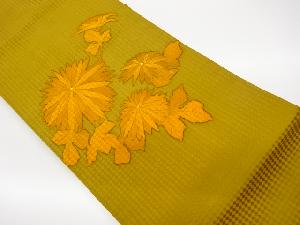 作家物　菊模様名古屋帯